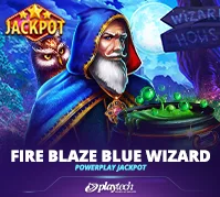 Fire Blaze: Blue Wizard PowerPlay Jackpot — game at Bankbank2